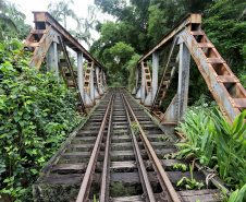 Morretes - Ponte de ferro.Morretes, 17-01-20.Foto: Arnaldo Alves / AEN.