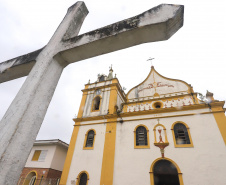 Igreja de Nossa Senhora do Pilar, matriz de Antonina, litoral do Paraná.Antonina, 18-01-20.Foto: Arnaldo Alves / AEN.