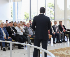 O Governador Carlos Massa Ratinho Junior participa nesta segunda-feira (17),  da solenidade para o pagamento de precatórios preferenciais a credores que participaram das rodadas de negociação promovidas pelo TJPR no ano passado.   Curitiba, 04/02/2020 - Foto: Geraldo Bubniak/AEN