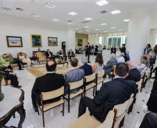 O Governador Carlos Massa Ratinho Junior participa nesta segunda-feira (17),  da solenidade para o pagamento de precatórios preferenciais a credores que participaram das rodadas de negociação promovidas pelo TJPR no ano passado.   Curitiba, 04/02/2020 - Foto: Geraldo Bubniak/AEN