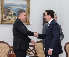 O Governador Carlos Massa Ratinho Junior participa nesta segunda-feira (17),  da solenidade para o pagamento de precatórios preferenciais a credores que participaram das rodadas de negociação promovidas pelo TJPR no ano passado.   Curitiba, 04/02/2020 - Foto: Geraldo Bubniak/AEN