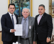 O Governador Carlos Massa Ratinho Junior participa nesta segunda-feira (17),  da solenidade para o pagamento de precatórios preferenciais a credores que participaram das rodadas de negociação promovidas pelo TJPR no ano passado.   Curitiba, 04/02/2020 - Foto: Geraldo Bubniak/AEN