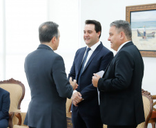 O Governador Carlos Massa Ratinho Junior participa nesta segunda-feira (17),  da solenidade para o pagamento de precatórios preferenciais a credores que participaram das rodadas de negociação promovidas pelo TJPR no ano passado.   Curitiba, 04/02/2020 - Foto: Rodrigo Félix Leal/AEN