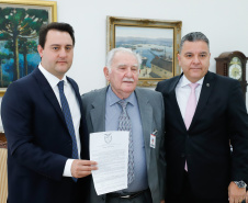 O Governador Carlos Massa Ratinho Junior participa nesta segunda-feira (17),  da solenidade para o pagamento de precatórios preferenciais a credores que participaram das rodadas de negociação promovidas pelo TJPR no ano passado.   Curitiba, 04/02/2020 - Foto: Rodrigo Félix Leal/AEN