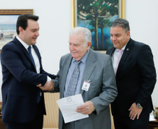 O Governador Carlos Massa Ratinho Junior participa nesta segunda-feira (17),  da solenidade para o pagamento de precatórios preferenciais a credores que participaram das rodadas de negociação promovidas pelo TJPR no ano passado.   Curitiba, 04/02/2020 - Foto: Rodrigo Félix Leal/AEN