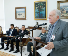 O Governador Carlos Massa Ratinho Junior participa nesta segunda-feira (17),  da solenidade para o pagamento de precatórios preferenciais a credores que participaram das rodadas de negociação promovidas pelo TJPR no ano passado.   Curitiba, 04/02/2020 - Foto: Rodrigo Félix Leal/AEN