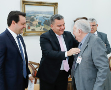 O Governador Carlos Massa Ratinho Junior participa nesta segunda-feira (17),  da solenidade para o pagamento de precatórios preferenciais a credores que participaram das rodadas de negociação promovidas pelo TJPR no ano passado.   Curitiba, 04/02/2020 - Foto: Rodrigo Félix Leal/AEN