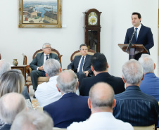 O Governador Carlos Massa Ratinho Junior participa nesta segunda-feira (17),  da solenidade para o pagamento de precatórios preferenciais a credores que participaram das rodadas de negociação promovidas pelo TJPR no ano passado.   Curitiba, 04/02/2020 - Foto: Rodrigo Félix Leal/AEN