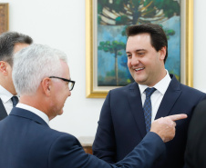 O Governador Carlos Massa Ratinho Junior participa nesta segunda-feira (17),  da solenidade para o pagamento de precatórios preferenciais a credores que participaram das rodadas de negociação promovidas pelo TJPR no ano passado.   Curitiba, 04/02/2020 - Foto: Rodrigo Félix Leal/AEN