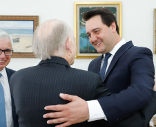 O Governador Carlos Massa Ratinho Junior participa nesta segunda-feira (17),  da solenidade para o pagamento de precatórios preferenciais a credores que participaram das rodadas de negociação promovidas pelo TJPR no ano passado.   Curitiba, 04/02/2020 - Foto: Rodrigo Félix Leal/AEN