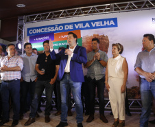  O governador Carlos Massa Ratinho Junior assinou nesta quarta-feira (19) o contrato de concessão de áreas do Parque Estadual Vila Velha, em Ponta Grossa, nos Campos Gerais, para a empresa Eco Parques do Brasil S/A. A empresa vai investir em serviços de apoio à visitação, turismo sustentável e recreação é de trinta anos. Foto: Gilson Abreu/AEN