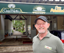 Morretes - Fábrica de cachaça Casa Poletto. N/F: Sadi Poletto, proprietário do alambique.Morretes, 17-01-20.Foto: Arnaldo Alves / AEN.