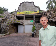 Morretes - Parque temático Hisgeopar, História e Geografia do Paraná. N/F: Rudi Haupt, proprietário do parque.Morretes, 17-01-20Foto: Arnaldo Alves / AEN.