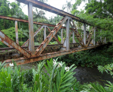 Morretes - Ponte de ferro.Morretes, 17-01-20.Foto: Arnaldo Alves / AEN.