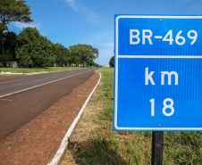 O Governador Carlos Massa Ratinho Junior confirmou nesta sexta-feira (28), durante a inauguração de obras do Aeroporto Internacional de Foz do Iguaçu, que o Governo Federal concordou em delegar ao Estado a BR-469,  conhecida como Rodovia das Cataratas.Foz do Iguaçu, 28/02/2020 - Foto: Geraldo Bubniak/AEN