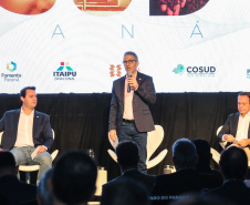 Goverandor Romeu Zema do Estado Minas Gerais.  Governadores de sete estados participam neste sábado (29), em Foz do Iguaçu, do sexto encontro do Consórcio de Integração Sul e Sudeste (Cosud). O encontro acontece no Hotel Wish.   29/02/2020 -  Foto: Geraldo Bubniak/AEN