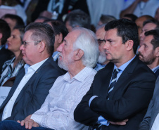 Governadores de sete estados participam neste sábado (29), em Foz do Iguaçu, do sexto encontro do Consórcio de Integração Sul e Sudeste (Cosud). O encontro acontece no Hotel Wish.   29/02/2020 -  Foto: Geraldo Bubniak/AEN