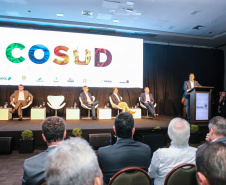 O Governador Carlos Massa Ratinho Junior participa neste sábado (29) do 6º COSUD (Consórcio de Integração Sul e Sudeste) em Foz do Iguaçu.  Foz do Iguaçu, 29/02/2020 - Foto: Geraldo Bubniak/AEN
