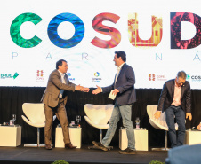 O Governador Carlos Massa Ratinho Junior participa neste sábado (29) do 6º COSUD (Consórcio de Integração Sul e Sudeste) em Foz do Iguaçu.  Foz do Iguaçu, 29/02/2020 - Foto: Geraldo Bubniak/AEN