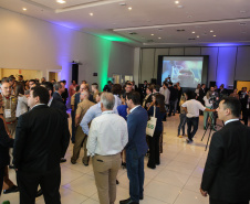 Governadores de sete estados participam neste sábado (29), em Foz do Iguaçu, do sexto encontro do Consórcio de Integração Sul e Sudeste (Cosud). O encontro acontece no Hotel Wish.   29/02/2020 -  Foto: Geraldo Bubniak/AEN