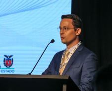 Governadores de sete estados participam neste sábado (29), em Foz do Iguaçu, do sexto encontro do Consórcio de Integração Sul e Sudeste (Cosud). O encontro acontece no Hotel Wish.   29/02/2020 -  Foto: Geraldo Bubniak/AEN