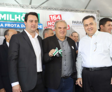 O governador Carlos Massa Ratinho Junior entrega nesta quarta-feira (04) 164 veículos a municípios de diversas regiões do Estado.
Curitiba, 04-03-20.
Foto: Arnaldo Alves / AEN