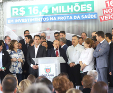 O governador Carlos Massa Ratinho Junior entrega nesta quarta-feira (04) 164 veículos a municípios de diversas regiões do Estado.
Curitiba, 04-03-20.
Foto: Arnaldo Alves / AEN