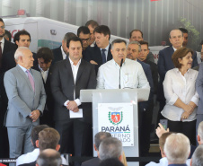 O governador Carlos Massa Ratinho Junior entrega nesta quarta-feira (04) 164 veículos a municípios de diversas regiões do Estado.
Curitiba, 04-03-20.
Foto: Arnaldo Alves / AEN