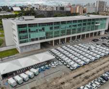 Entrega de Carros e Ambulâncias da SESAEstacionamento Palácio Iguaçu
Foto Gilson Abreu/ANPr
