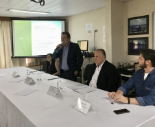 O Conselho Paranaense de Turismo (Cepatur) realizou nesta quarta feira (04), a sua 79° reunião ordinária. O secretário do Desenvolvimento Sustentável e do turismo, Márcio Nunes, presidente do Conselho, enfatizou a importância do órgão e falou sobre as ações que estão acontecendo no Paraná.Foto:SEDEST