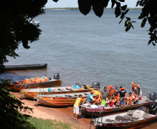 Ilhas, trilhas e praias cristalinas formam as belezas do Rio Paraná. Porto Rico - Foto: Ari Dias/AEN