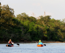 O Rio Paraná vai ganhar a Rota dos Pioneiros. O rio que dá nome ao Estado sempre foi uma importante rota de navegação. Ao longo dos séculos, indígenas, espanhóis, jesuítas, bandeirantes e migrantes de diferentes nacionalidades atravessaram as águas do Rio Paraná para encontrar em suas margens terras férteis para viver, explorar e conquistar.Foto: Divulgação/Rota 