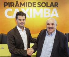 A Copel e a Prefeitura de Curitiba vão instalar uma usina pública de energia no aterro sanitário da Caximba. A instalação terá o formato de pirâmide e será movida a painéis solares e biomassa. A capacidade será de 5 Megawatt (MW).Foto: Copel