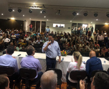 A Secretaria do Desenvolvimento Sustentável e do Turismo e o Instituto Água e Terra promoveram nessa quinta e sexta-feira (05 e 06), em Cornélio Procópio e Arapongas, o evento Caravana do ICMS Ecológico. O objetivo dos encontros foi apresentar aos municípios como funcionam os cálculos do ICMS Ecológico por biodiversidade e por mananciais, quais são os benefícios que este instrumento pode gerar aos municípios, os critérios para participar e as metodologias utilizadas nos cálculos. Foto:SEDEST