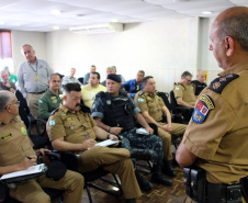 Reunião da PM com torcidas e clubes define ações para o Atletiba. Foto: Soldado Adilson Voinaski Afonso