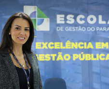  Aline Justus, diretora da Escola de Gestão do Paraná. Foto: José Fernando Ogura/AEN