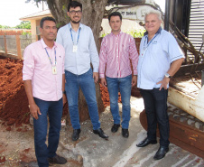 Gorzoni e Amado vistoriam obras da Sanepar em Ourizona. Foto: Sanepar