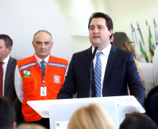 O governador Carlos Massa Ratinho Junior formaliza nesta quinta-feira (12) a convocação de aprovados do concurso de 2018 de escrivães da Polícia Civil do Paraná.
Curitiba, 12-03-20.
Foto: Arnaldo Alves / AEN.

