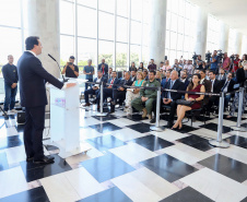 O governador Carlos Massa Ratinho Junior formaliza nesta quinta-feira (12) a convocação de aprovados do concurso de 2018 de escrivães da Polícia Civil do Paraná.
Curitiba, 12-03-20.
Foto: Arnaldo Alves / AEN.

