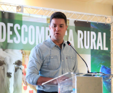 A Secretaria de Estado do Desenvolvimento Sustentável e do Turismo, em parceria com a Faep/Senar, promoveu nesta quinta e sexta-feira (12 e 13) mais uma rodada de eventos no Interior para apresentação do Programa Descomplica Rural e do ICMS Ecológico, nos municípios de Umuarama e Campo Mourão. Foto: Faep/SEDEST