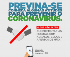A informação de qualidade é ainda uma das melhores armas para se prevenir contra o coronavírus. Pensando nisso, o Governo do Paraná lançou uma campanha com orientações sobre os métodos de prevenção, para evitar a propagação do vírus e também para tranquilizar a população. Todo o conteúdo está disponível no site www.coronavirus.pr.gov.br.