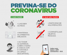 A informação de qualidade é ainda uma das melhores armas para se prevenir contra o coronavírus. Pensando nisso, o Governo do Paraná lançou uma campanha com orientações sobre os métodos de prevenção, para evitar a propagação do vírus e também para tranquilizar a população. Todo o conteúdo está disponível no site www.coronavirus.pr.gov.br.