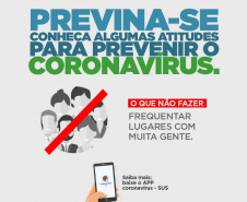 A informação de qualidade é ainda uma das melhores armas para se prevenir contra o coronavírus. Pensando nisso, o Governo do Paraná lançou uma campanha com orientações sobre os métodos de prevenção, para evitar a propagação do vírus e também para tranquilizar a população. Todo o conteúdo está disponível no site www.coronavirus.pr.gov.br.