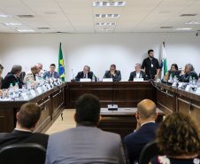 O  secretário da Casa Civil, Guto Silva participa nesta segunda-feira (16), de reunião com representantes do Tribunal de Justiça referente a Pandemia de Coronavirus.  Curitiba, 16/03/2020 - Foto: Geraldo Bubniak/AEN