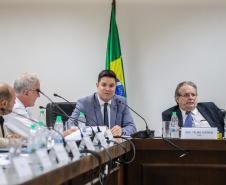 O  secretário da Casa Civil, Guto Silva participa nesta segunda-feira (16), de reunião com representantes do Tribunal de Justiça referente a Pandemia de Coronavirus.  Curitiba, 16/03/2020 - Foto: Geraldo Bubniak/AEN