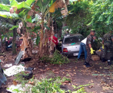 Soldados do Exército, militares estaduais, coordenadores municipais da Defesa Civil do Paraná, radioamadores voluntários e agentes de saúde municipais realizam uma grande ação de combate à dengue em 17 cidades do Estado. Foto: Defesa Civil