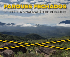 Parques do Estado continuam fechados para visitação. Foto: IAT