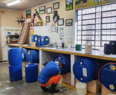 Depen produz 60 mil litros de produtos de limpeza por mês. Foto:Depen