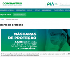 Governo ativa sistema de conexão e distribuição de máscaras 3D.