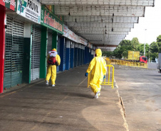 Ceasas intensificam os trabalhos de higienização. Foto: Ceasa